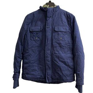 Thereabouts‎ Jacket Boys XL Blue Quilted Sherpa Lined Hooded Full Zip Coat